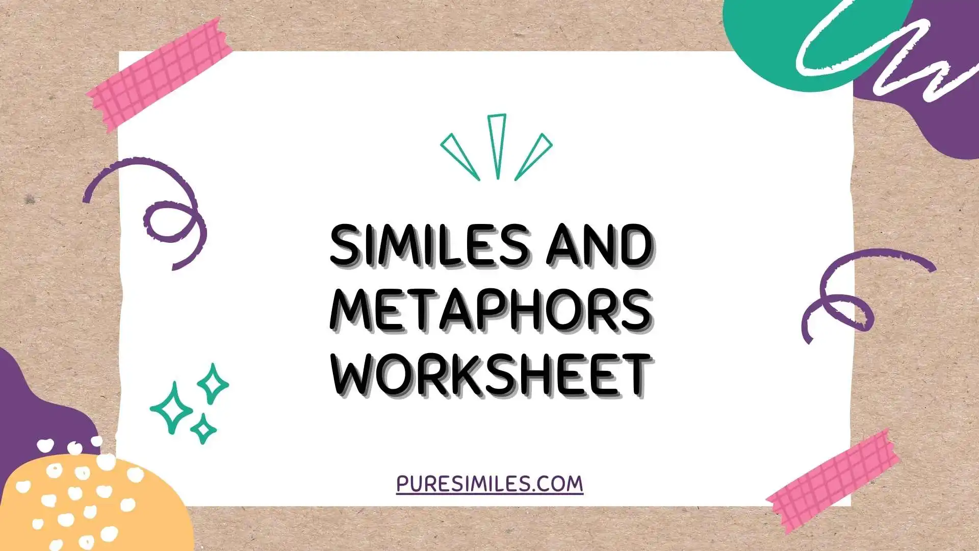Similes and Metaphors Worksheet