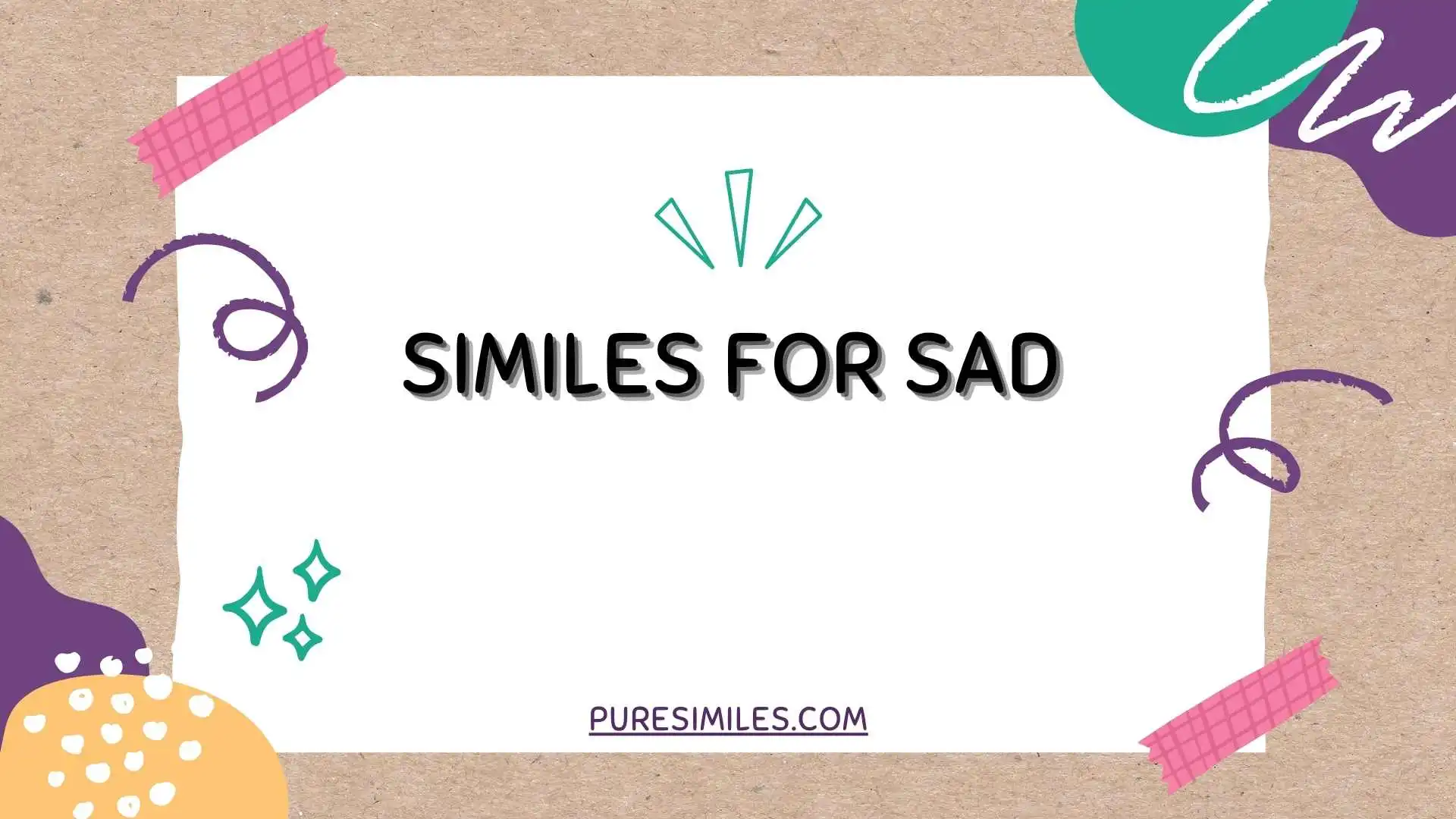 Similes for Sad