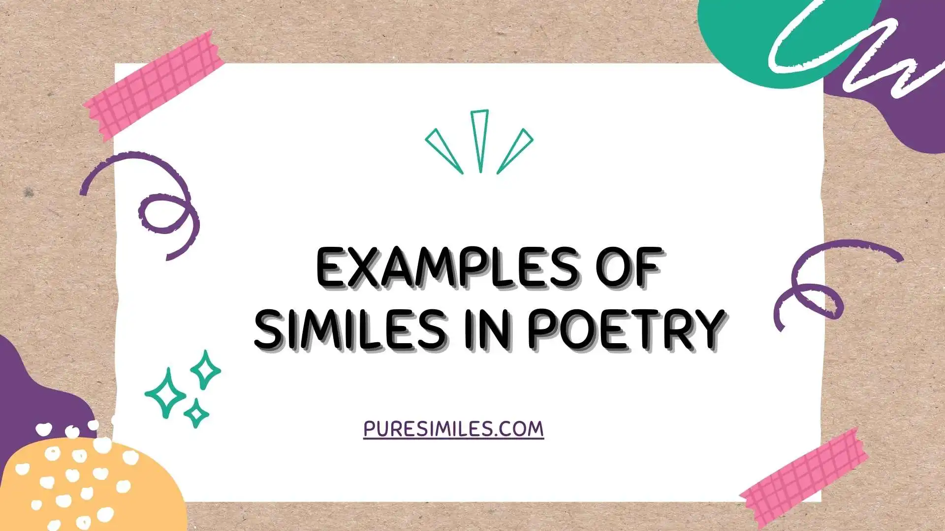 Examples of Similes in Poetry