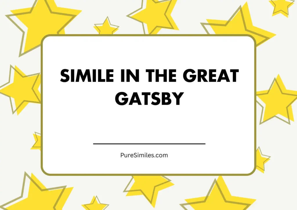 Simile in The Great Gatsby