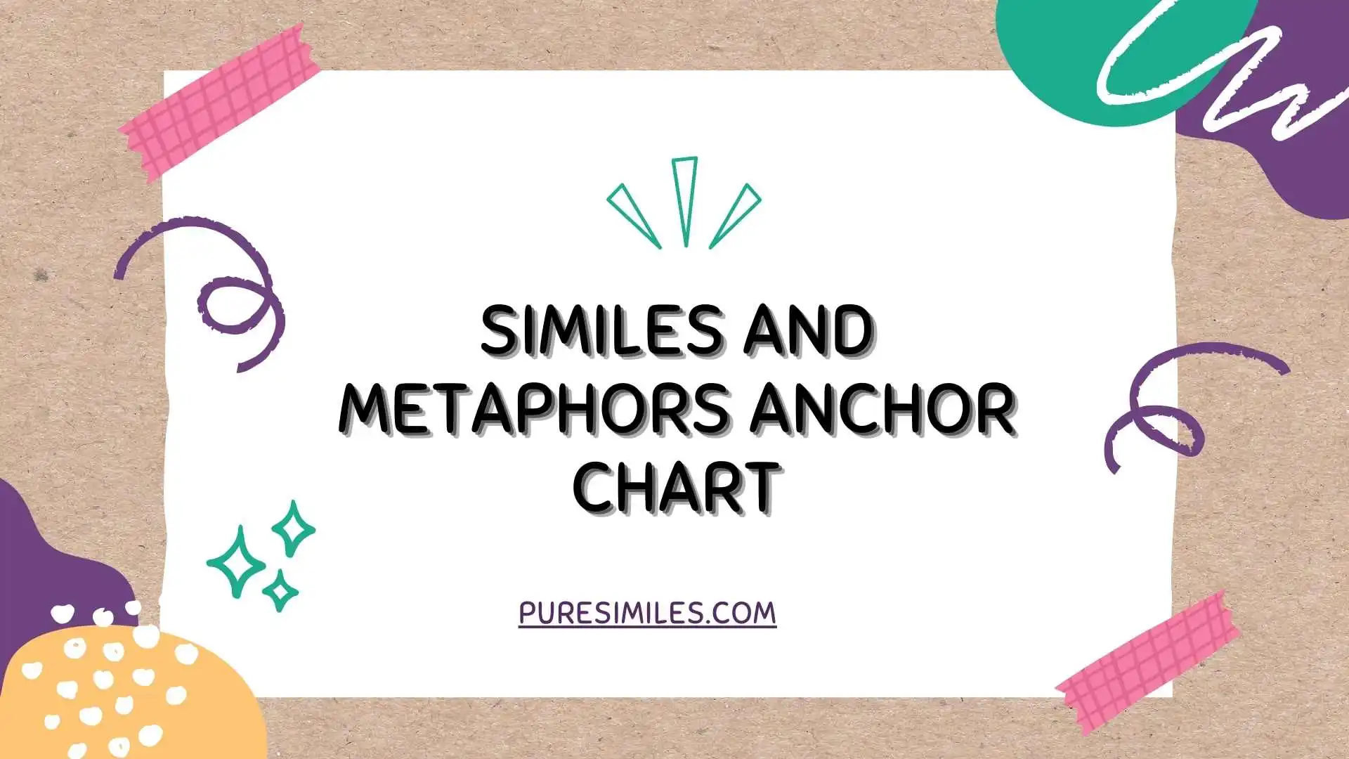 Similes and Metaphors Anchor Chart
