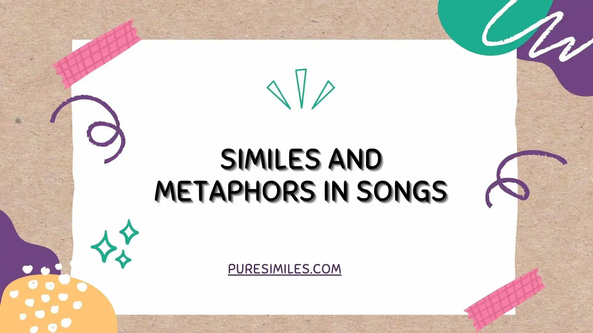 Similes and Metaphors in Songs