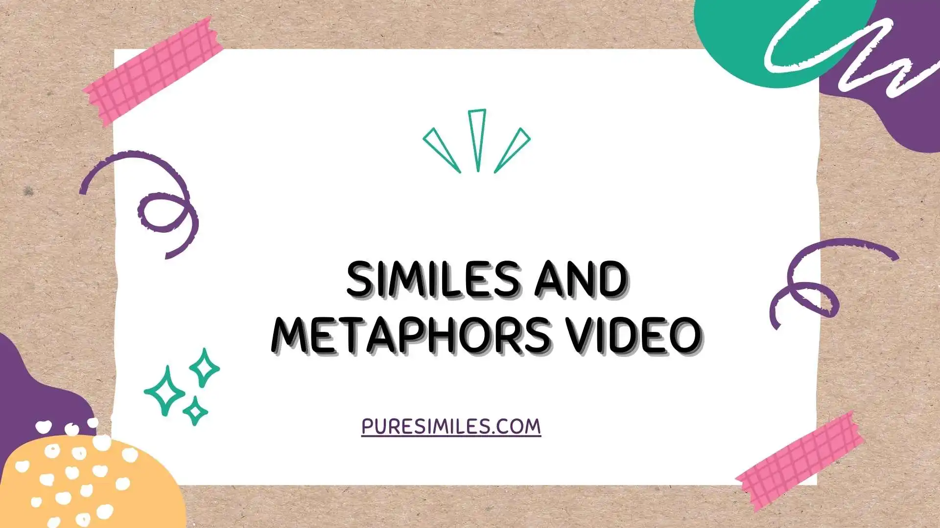 Similes and Metaphors Video
