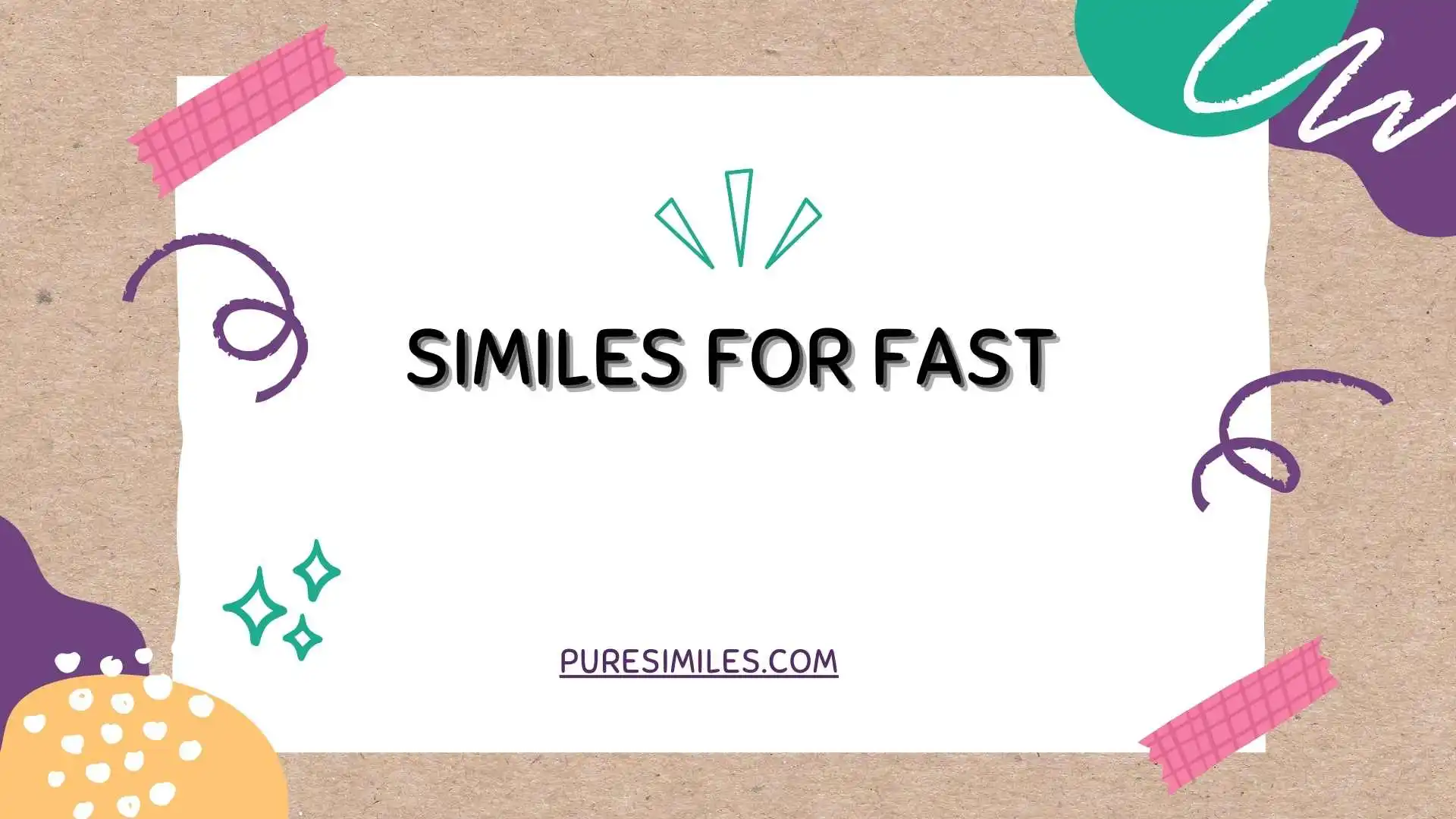 Similes for Fast