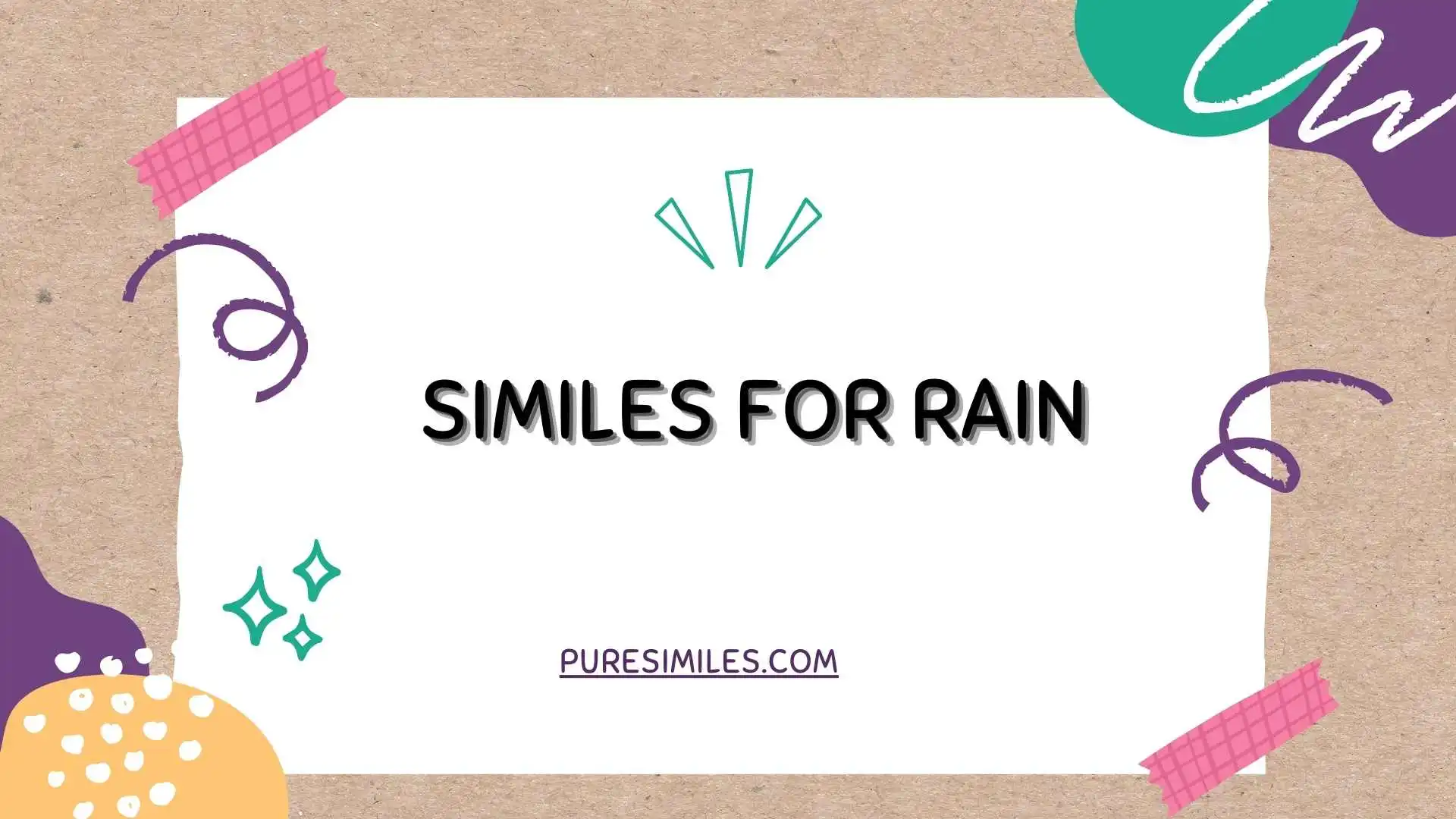 Similes for Rain