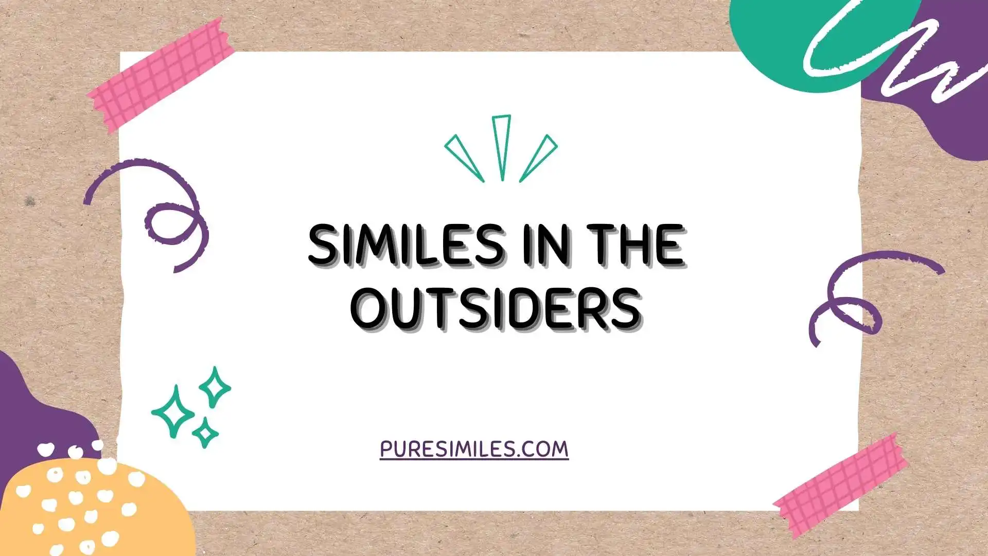 similes in the outsiders