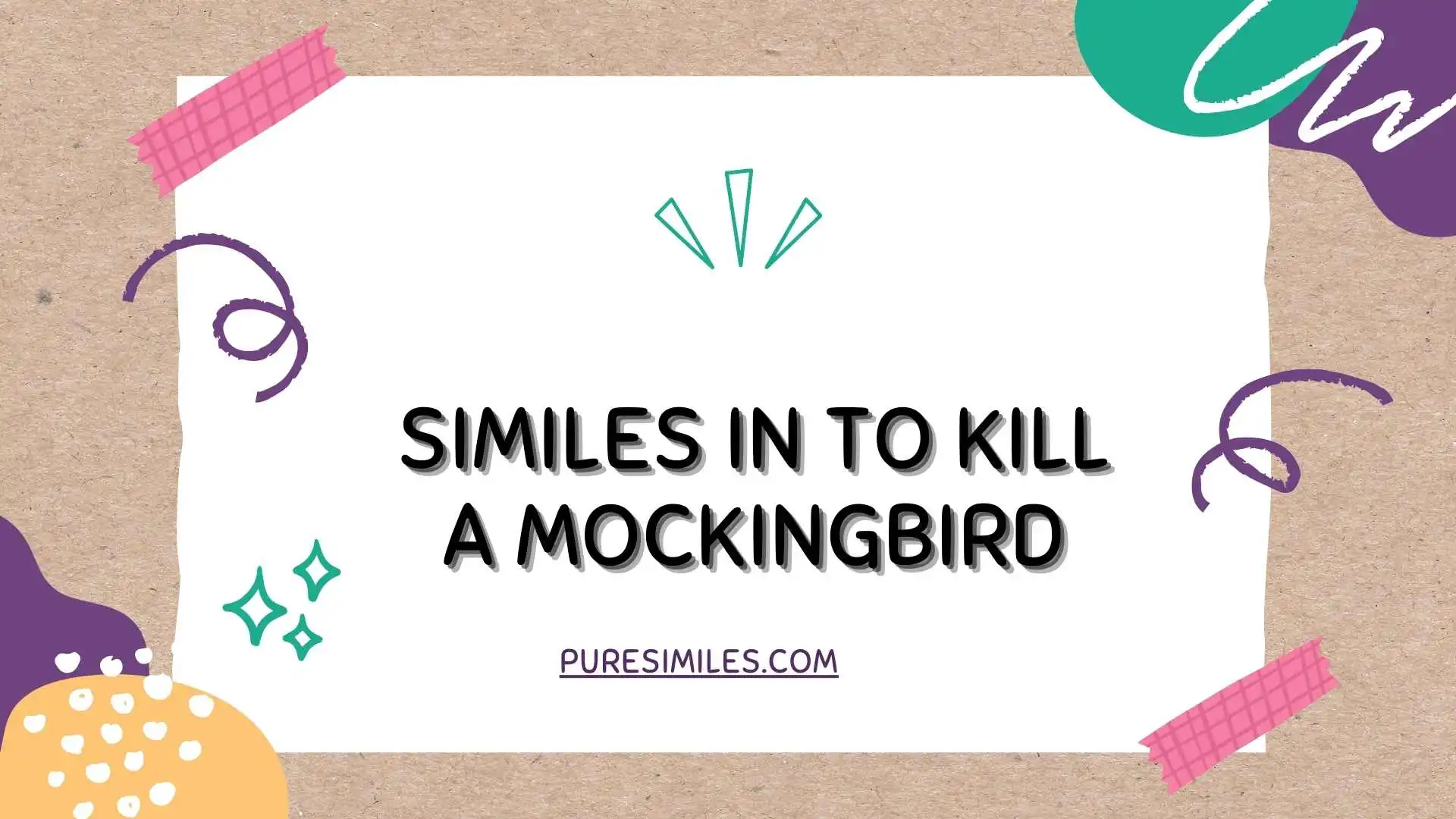 Similes in To Kill a Mockingbird