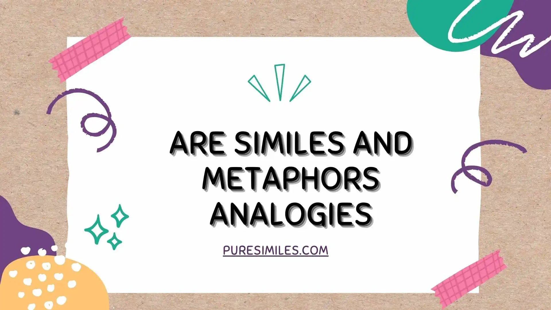 Are Similes and Metaphors Analogies