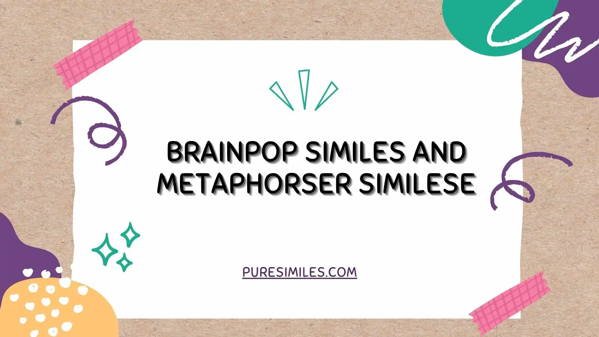 BrainPOP Similes and Metaphors