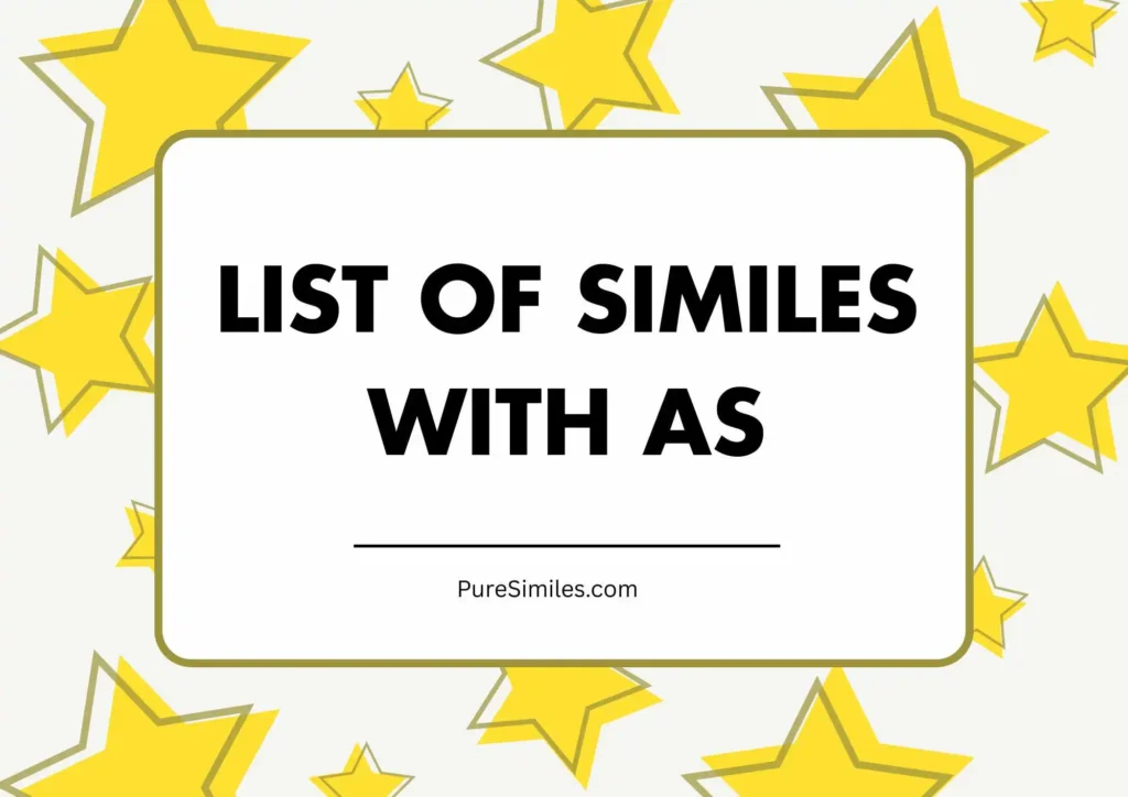 List of Similes With As