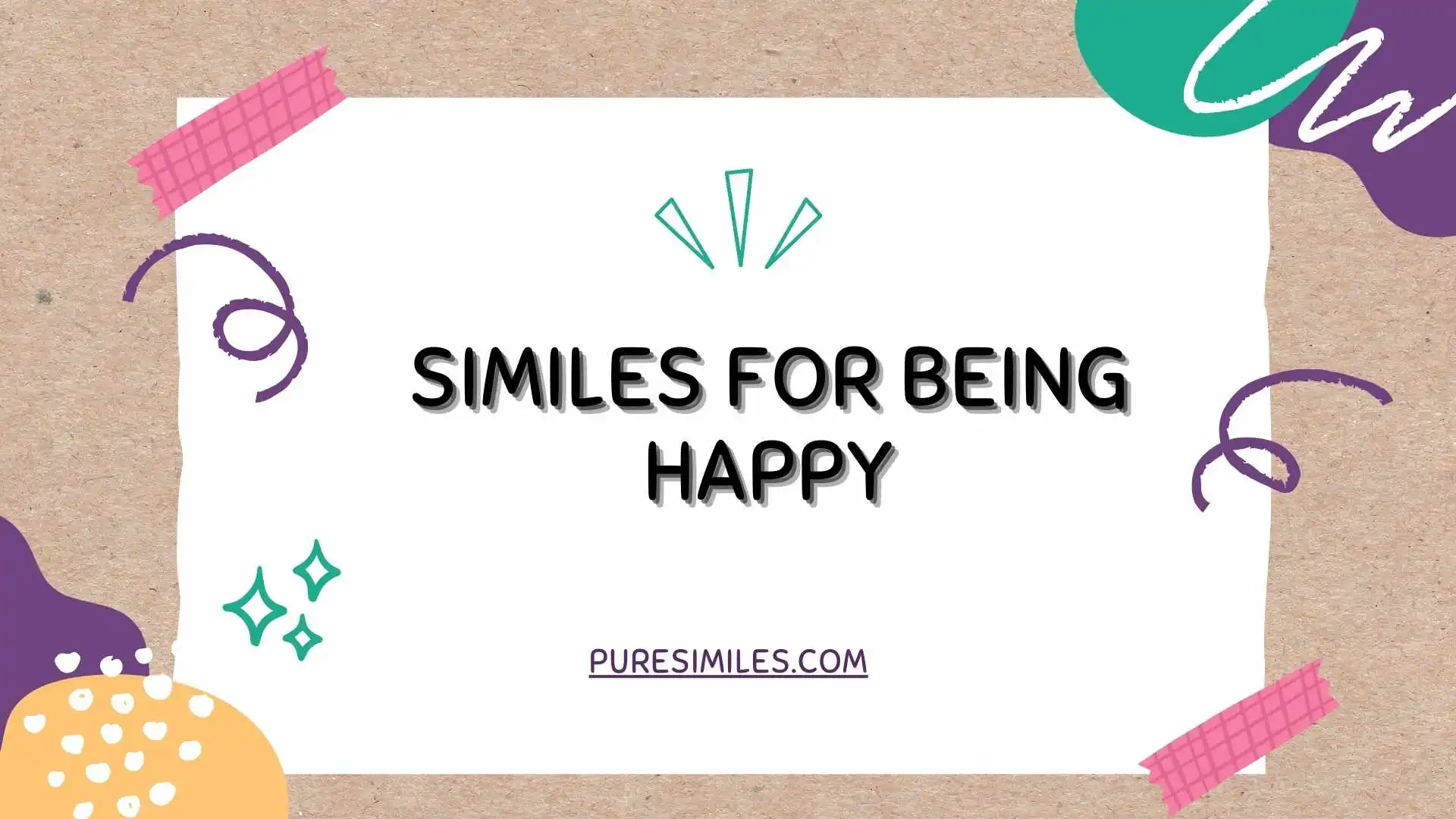 Similes for Being Happy