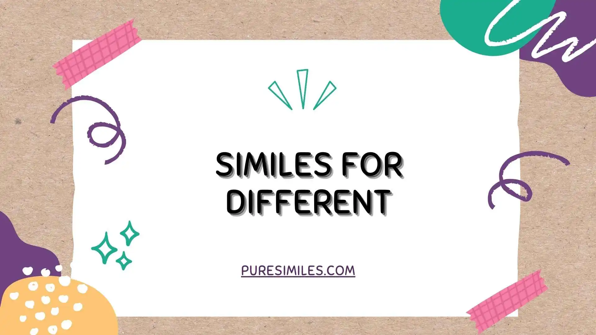 Similes for Different