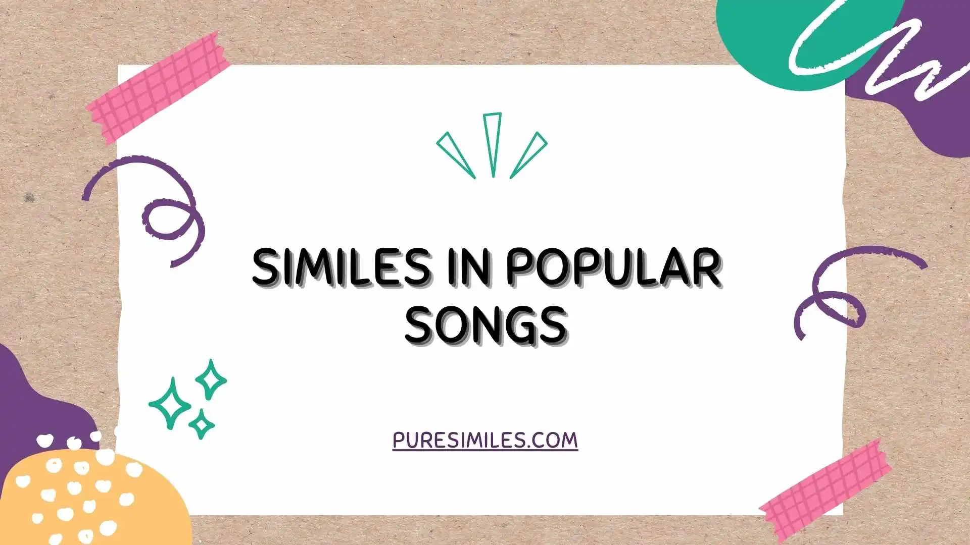 Similes in Popular Songs
