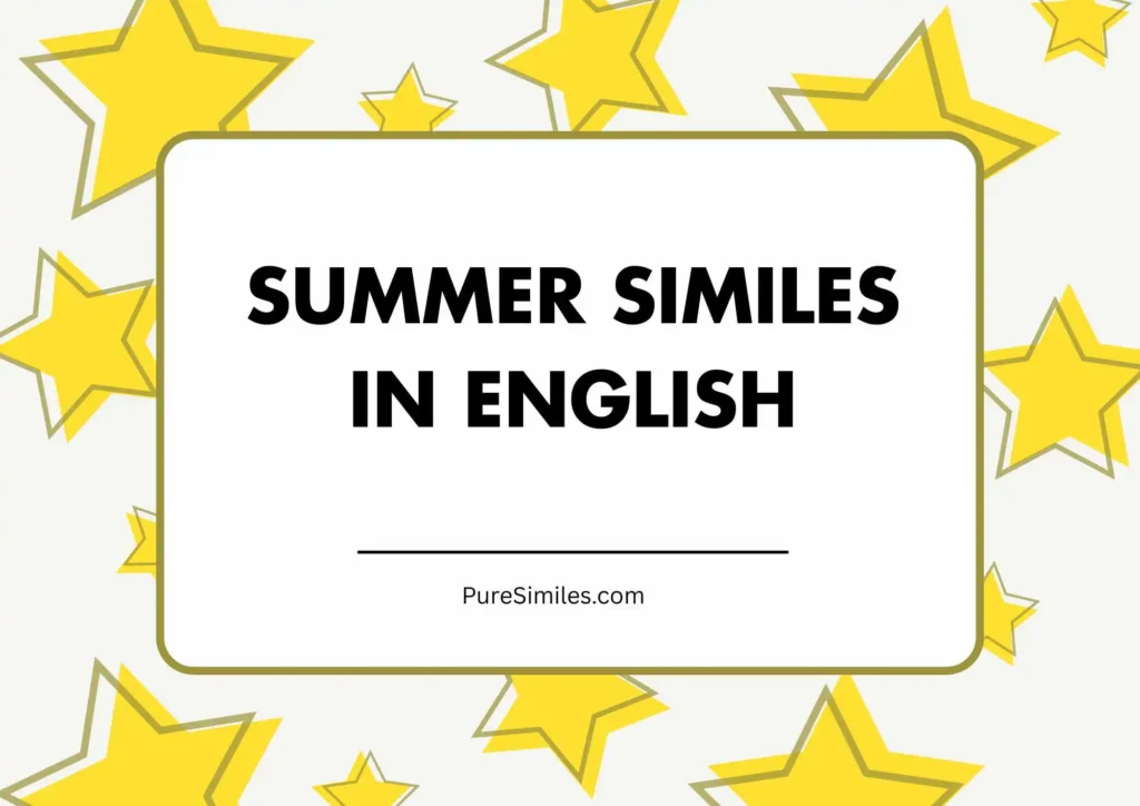Summer Similes in English