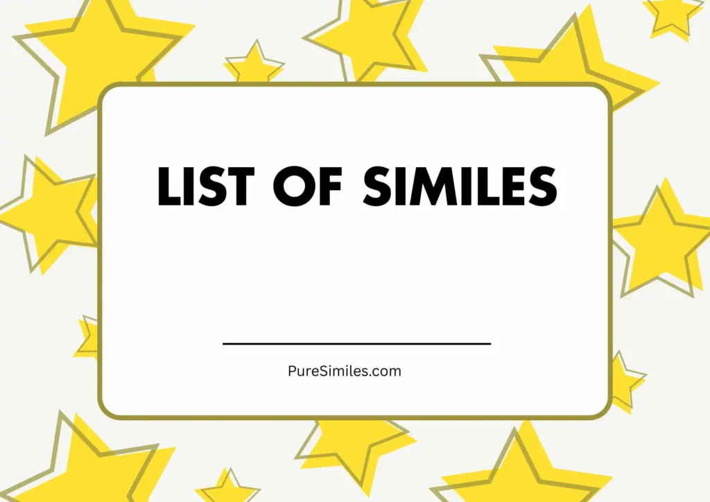 List of Similes