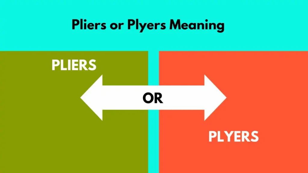 Pliers or Plyers Meaning