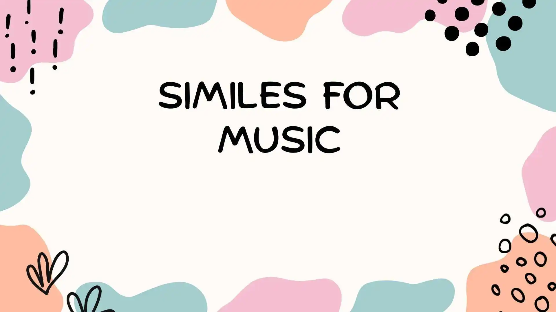 Similes for Music