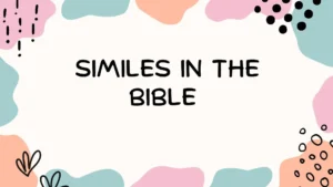 Similes in the Bible