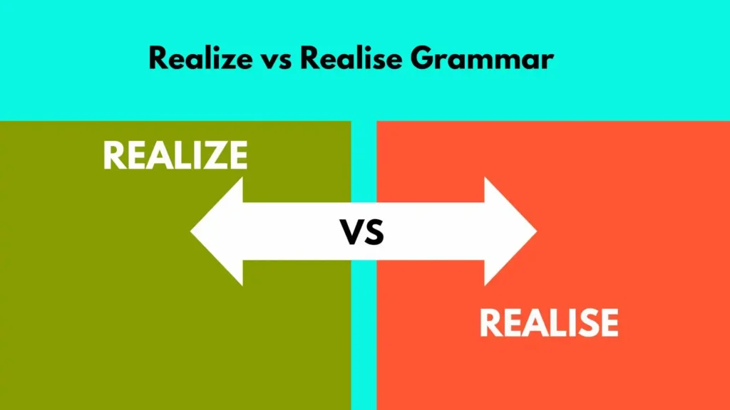 Realize vs Realise Grammar