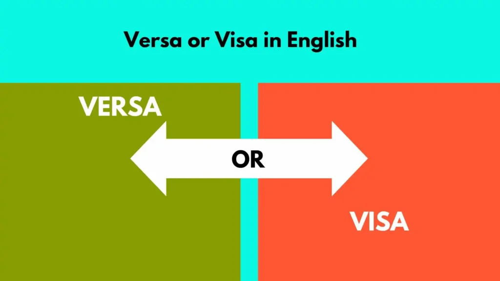 Versa or Visa in English
